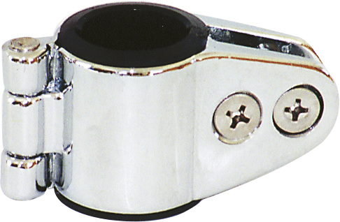 COLLIER CAPOTE OUVRANT Ø22/25 MM - LAITON CHROMÉ