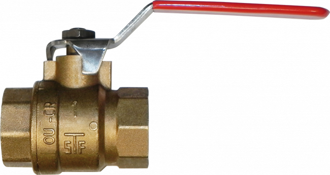 VANNE 1/4 TOUR FEMELLE/FEMELLE LAITON 1/2''