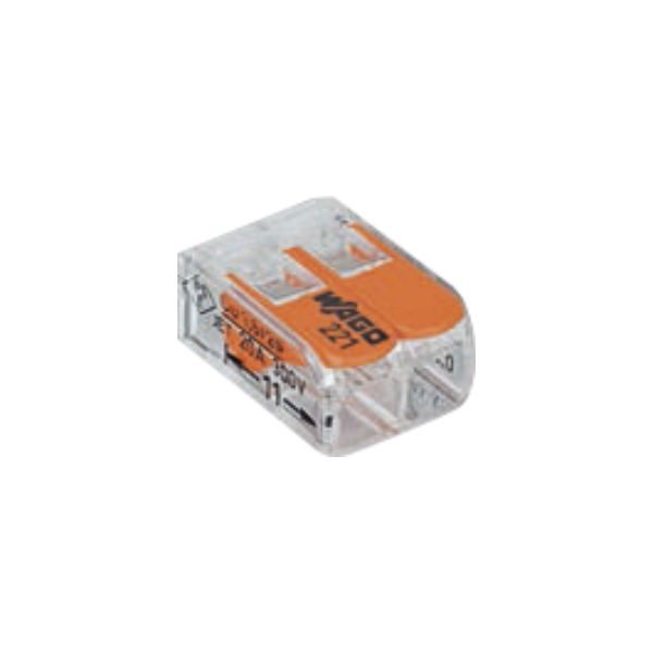CONNECTEURS WAGO MINI À LEVIER 2 X 4 MM² MAX LES 8