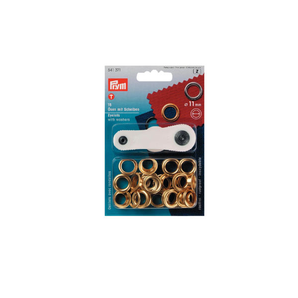 KIT ŒILLET Ø11MM LAITON CHROMÉ - LES 15