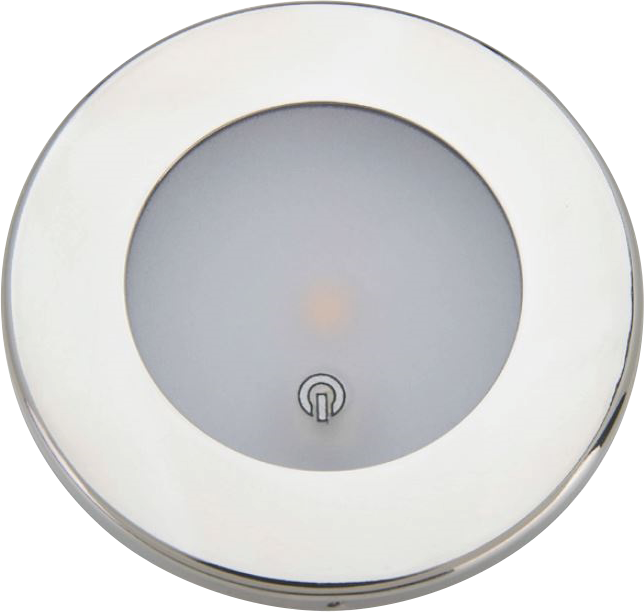 PLAFONNIER LEDS MANTAGUA INOX 130 LM Ø 140 MM