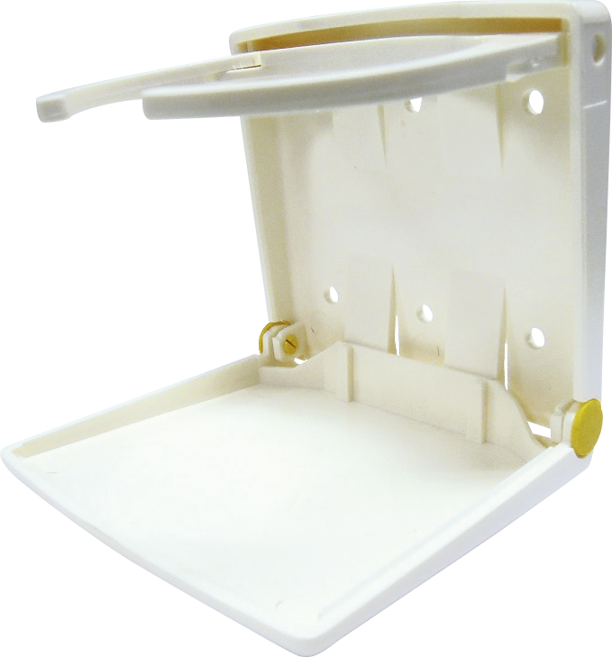 PORTE - BOISSON AJUSTABLE PLIABLE BLANC Ø8,6 CM